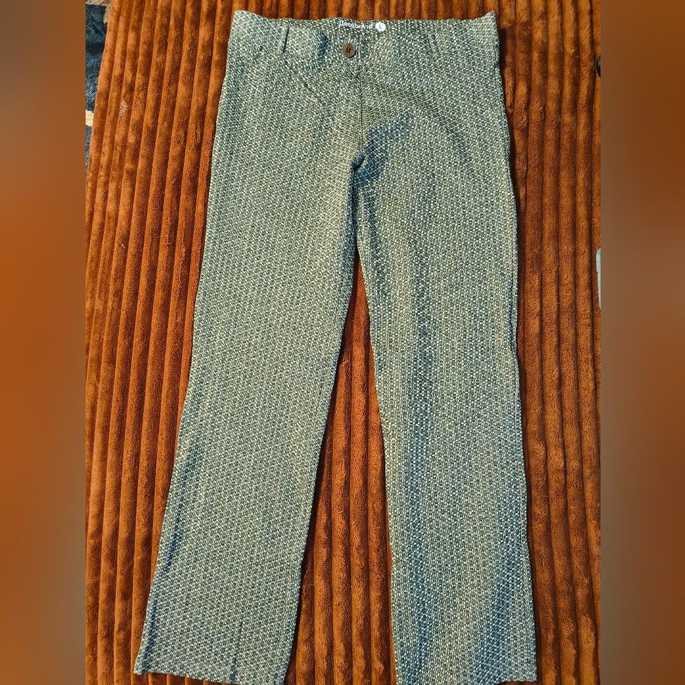 Betabrand Gray Patterned Pants